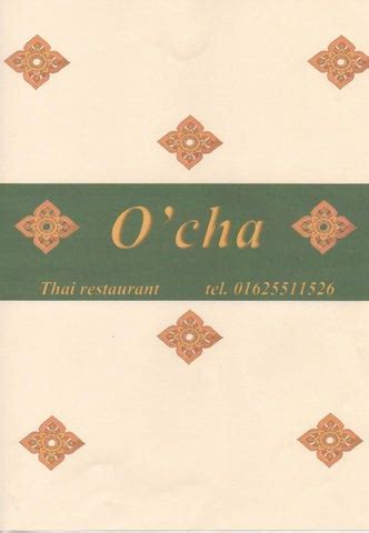 Ocha Thai Restaurant Menu - Macclesfield by Visit Macclesfield - Issuu