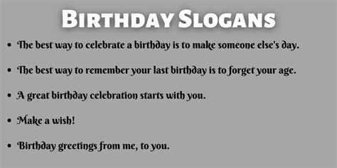 400+ Funny Birthday Slogans That You Can Use