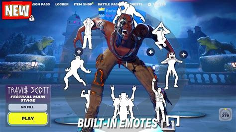 TRAVIS SCOTT Fortnite doing all Built-In Emotes and Funny Dances シ - YouTube