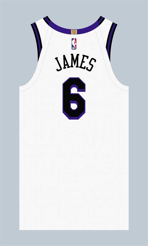 Lakers Jersey Design with Number Six