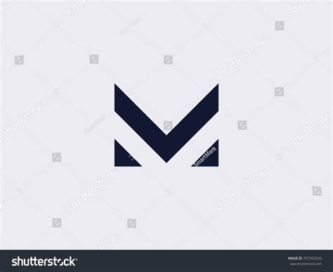 Letter M line logo design. Linear creative minimal monochrome monogram symbol. Universal elegant ...