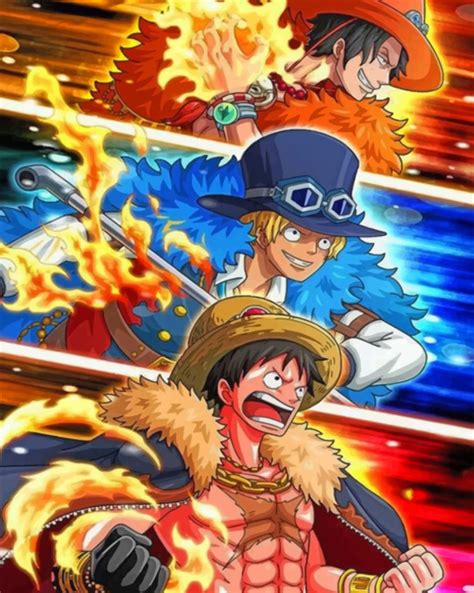 One Piece Luffy Ace Sabo – Paint By Numbers – Paint by numbers UK