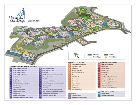 University of San Diego Campus Map - University of San Diego San Diego CA USA • mappery