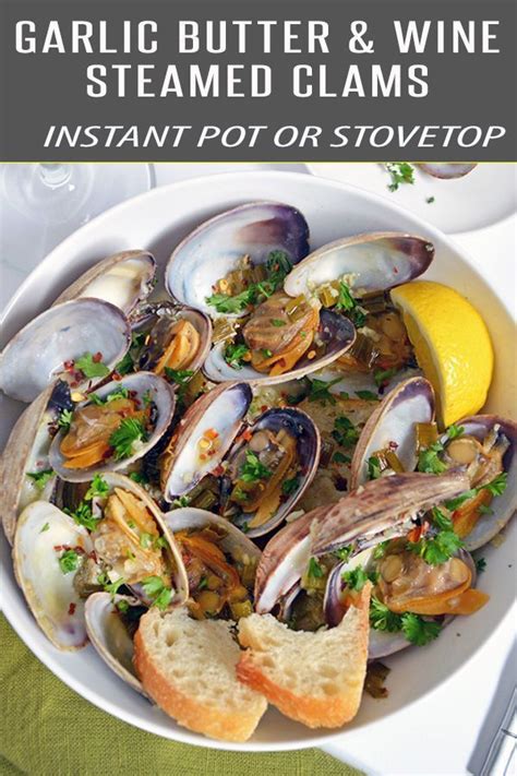 Easy Steamer Clams in a velvety garlic butter white wine sauce. This clams recipe can be made in ...