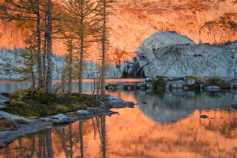 The enchantment wall print | Enchanted lake, The enchantments, Alpine lake