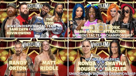 My Official WrestleMania 39 Match Card Prediction : r/Wrasslin