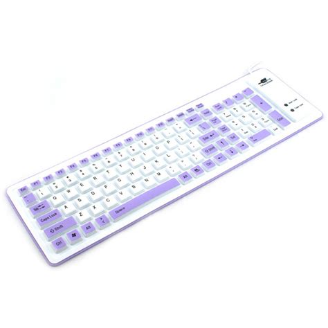 Portable Silent Foldable Silicone Keyboard Usb Flexible Soft Waterproof ...