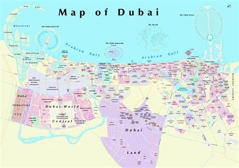 Image Detail for - Dubai Map | Dubai map, Dubai, Map