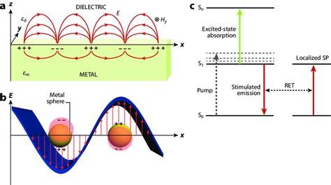 Excitations and transitions in surface plasmon lasers. Schematic of (a)... | Download Scientific ...