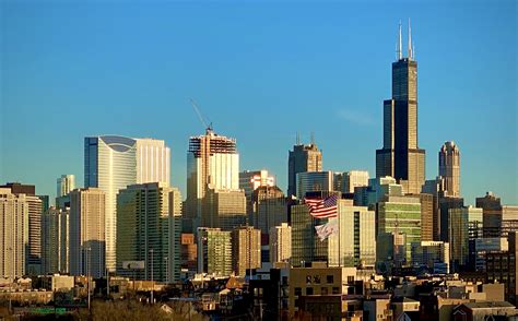 Chicago skyline showing off on New Years Day. : r/chicago