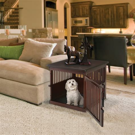 End Table Wooden Dog Crate | End Table Wooden Pet Crate