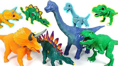 Dino Mecard real dinosaurs! Action figure Tyrannosaurus, Triceratops, Stegosaurus - DuDuPopTOY ...