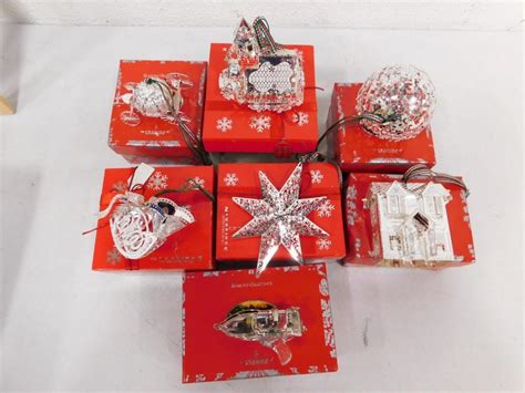 7 Newbridge Silverware Silver Plated Christmas Ornaments (#0569) on Dec ...