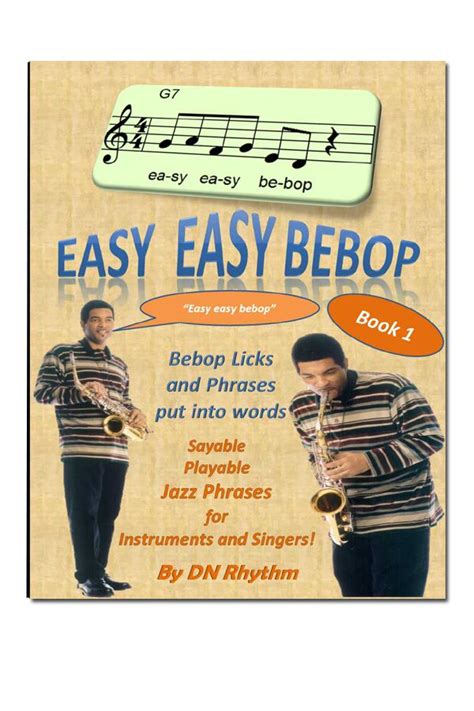 #Bebop Jazz #BebopJazz Easy bebop and cool jazz licks book. #Jazz Improvisation and jazz ...