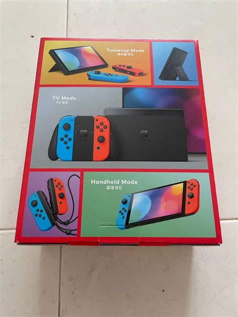 Nintendo Switch -OLED Model Neon Blue/Neon Red-New Brand, Video Gaming ...