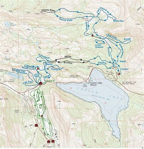 Kirkwood XC Trail Map | Liftopia