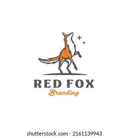 Red Fox Logo Design Vector Image Stock Vector (Royalty Free) 2161139943 ...