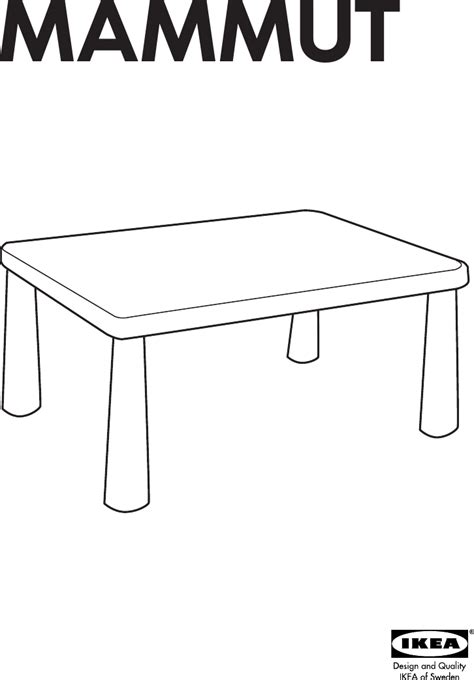 Ikea Mammut Child Table Assembly Instruction