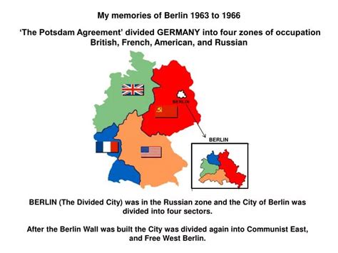 PPT - ‘The Potsdam Agreement’ divided GERMANY into four zones of ...