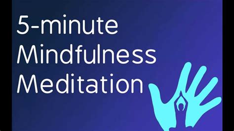 Five Minute Mindfulness Meditation | Relax in 5 Minutes - YouTube