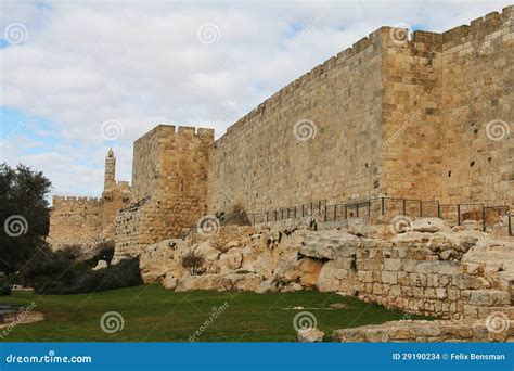 Jerusalem Old City Wall stock photo. Image of east, divine - 29190234