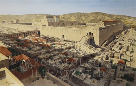 Jerusalem, Temple Mount, Western Wall, 1st century AD - Archaeology Illustrated | Ancient ...