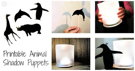 Easy Animal Shadow Puppets Craft with Printable - Sunshine Billingual The Blog