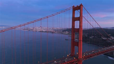 Aerial View Of Golden Gate Bridge In San Stock Footage SBV-347648040 ...