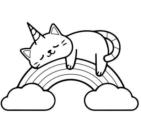 rainbow butterfly unicorn kitty coloring pages kitty coloring ...