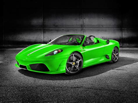 Green Ferrari Full HD Wallpaper | Galery Car Wallpaper