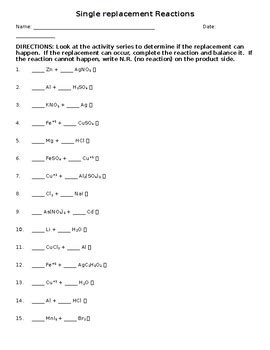 balancing single replacement reactions worksheet answer key - survey-patterns-ap-human-geography