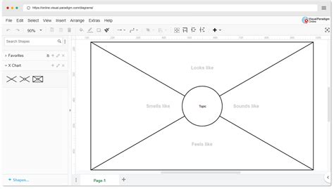 Online X Chart Template