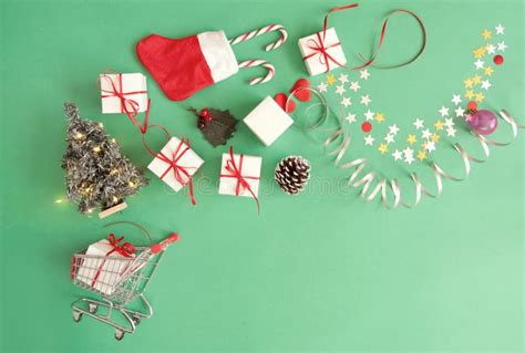 Christmas Shopping Background Stock Photo - Image of presents, copy ...