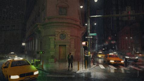 City Environment concept art test, on ArtStation at https://www ...