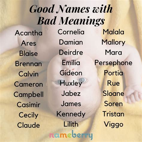 Good Names with Bad, Bad Meanings | Baby names, Name inspiration, Valentines day baby