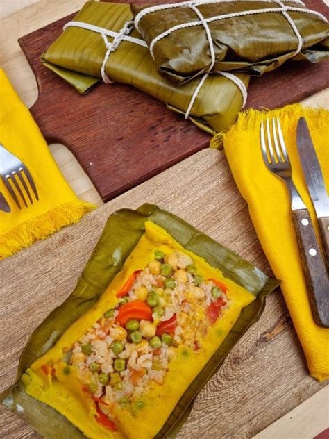 Vegan Colombian Tamales - Vecina Vegetariana