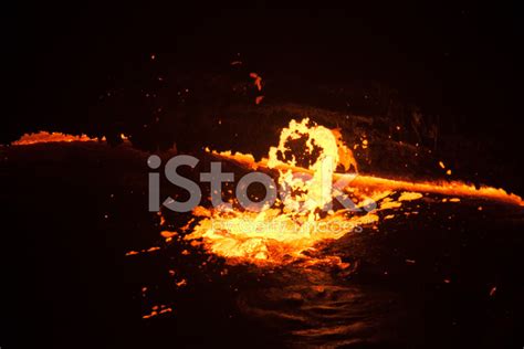 Lava Eruption Inside The Volcano Stock Photo | Royalty-Free | FreeImages