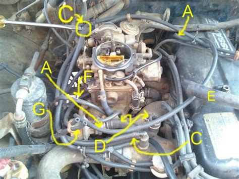 Nissan 720 Pickup Truck Vacuum Hose Routing and Repair Guide