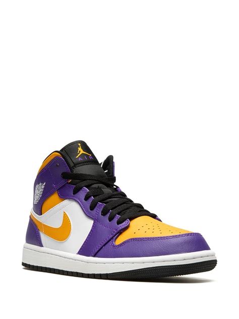 Jordan Air Jordan 1 Mid "Lakers" Sneakers - Farfetch