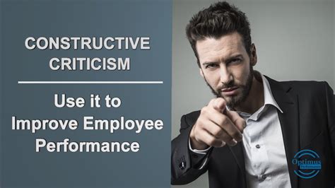 Using Constructive criticism to Provide Negative Feedback to Employees ...