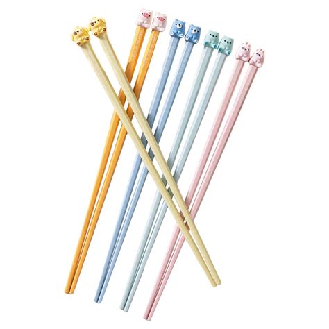 5-Pieces-Colorful-Chopsticks-Tableware-Dinnerware-Cute-Chopstick-Set ...