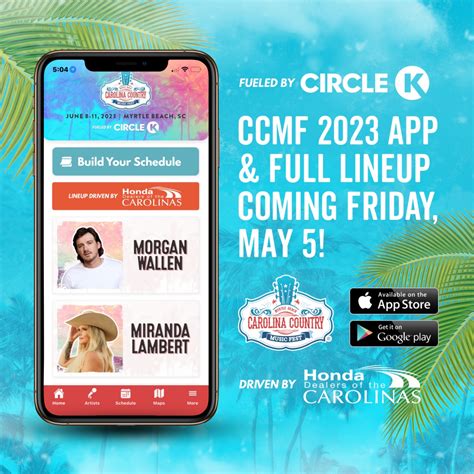 Carolina Country Music Fest on Twitter: "The CCMF 2023 App, fueled by ...