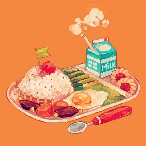 steff ♜ on X | Food illustration art, Cute food art, Food illustrations