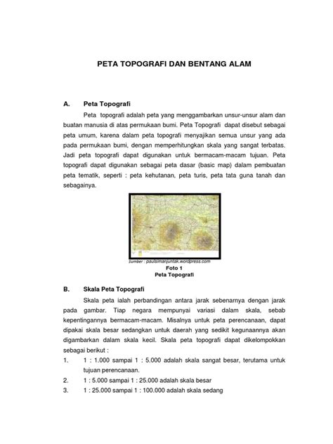 Peta Topografi | PDF