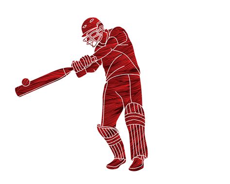 Cricket Player Action Cartoon Sport 9725242 Vector Art at Vecteezy