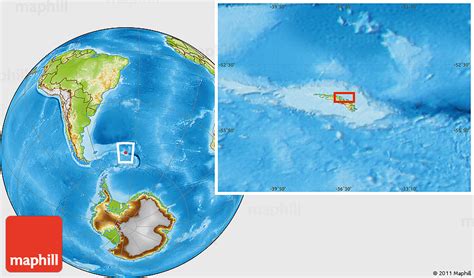 Physical Location Map of Grytviken