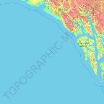 Tongass National Forest topographic map, elevation, terrain