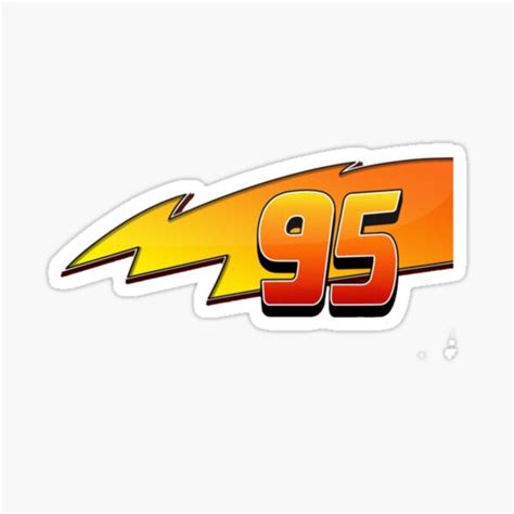 "Lightning 95 " Sticker for Sale by YuliCreativeCo | Redbubble