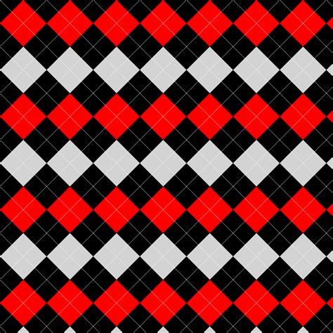 Black White Red Argyle Diamond Free Stock Photo - Public Domain Pictures