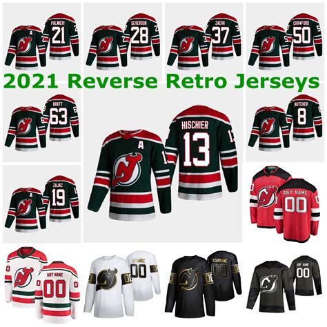 Best Quality New Jersey Devils 2021 Reverse Retro Jerseys Andreas Johnsson Jersey 22 Ryan Murray ...